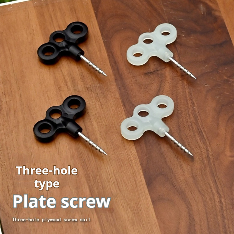 Deck Screw Stainless - مسمار خيمة بثلاث فتحات، مثبت أرضي