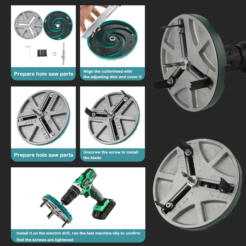 Home Improvement Center - أدوات قطع قابلة للتعديل لفتح الثقوب