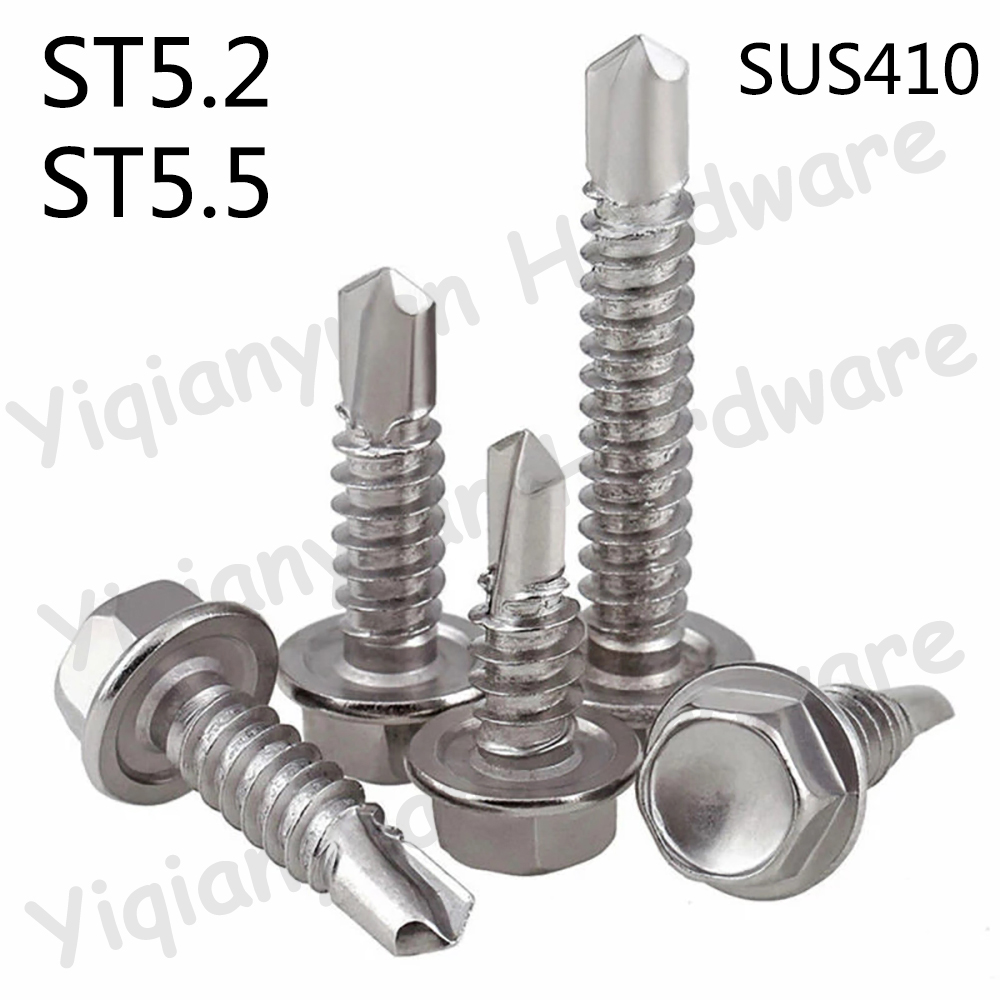 Yiqianyuan ST5.2/5.5 SUS410 ال - مراجعة Deck Screw Stainless وسعره