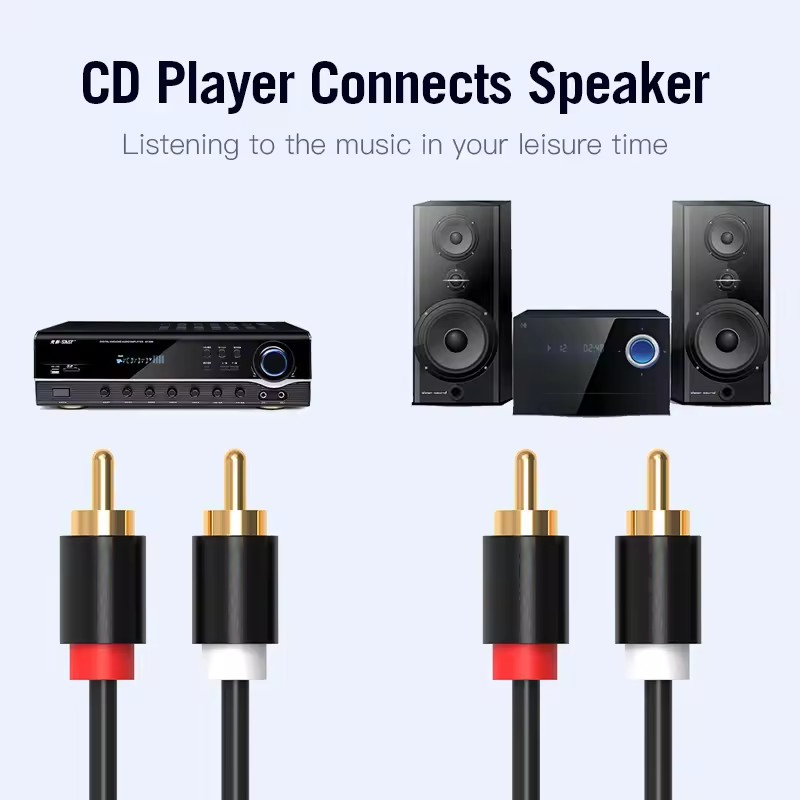 HIFI ستيريو كابل RCA 2RCA إلى  - مراجعة Home Improvement Dvd وسعره