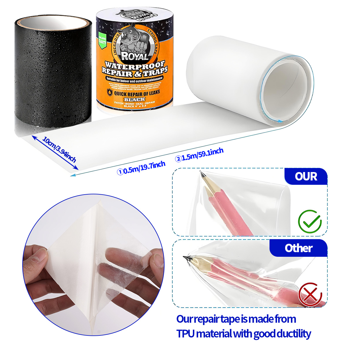 شريط مقاوم للماء لإصلاح التسرب - مراجعة Roof Sealant Patch وسعره