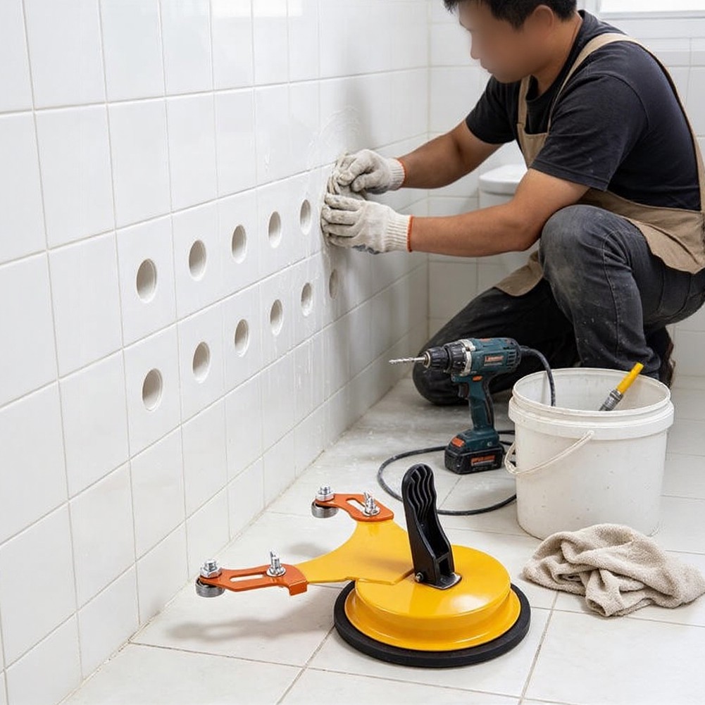 حامل بكوب شفط واحد للبلاط السي - مراجعة Home Improvement Guide وسعره